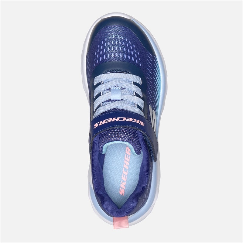 SKECHERS Girls Boundless Colour Blitz Sneakers Navy - Image 4