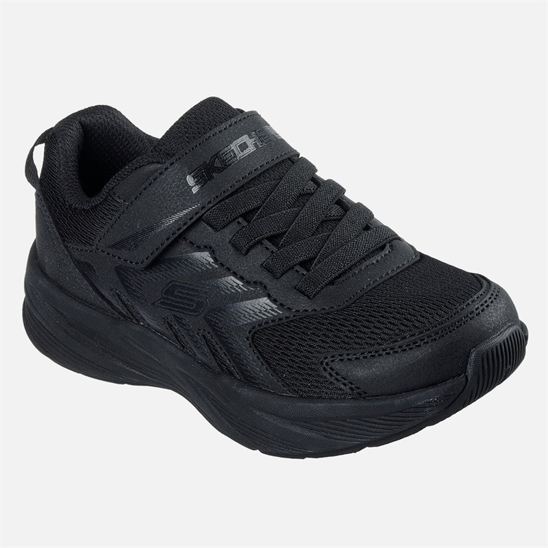 SKECHERS Boys Microspec Tread Sneakers Black - Image 3