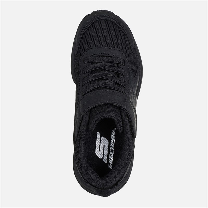 SKECHERS Boys Microspec Tread Sneakers Black - Image 4