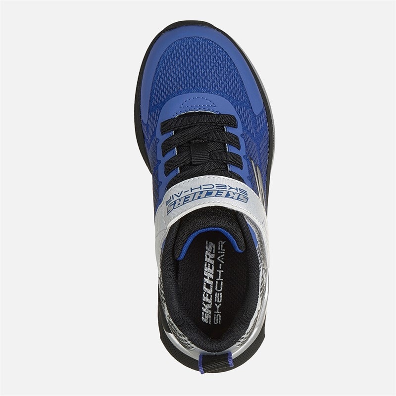 SKECHERS Boys Microspec Max Velocity Sneakers Blue - Image 4