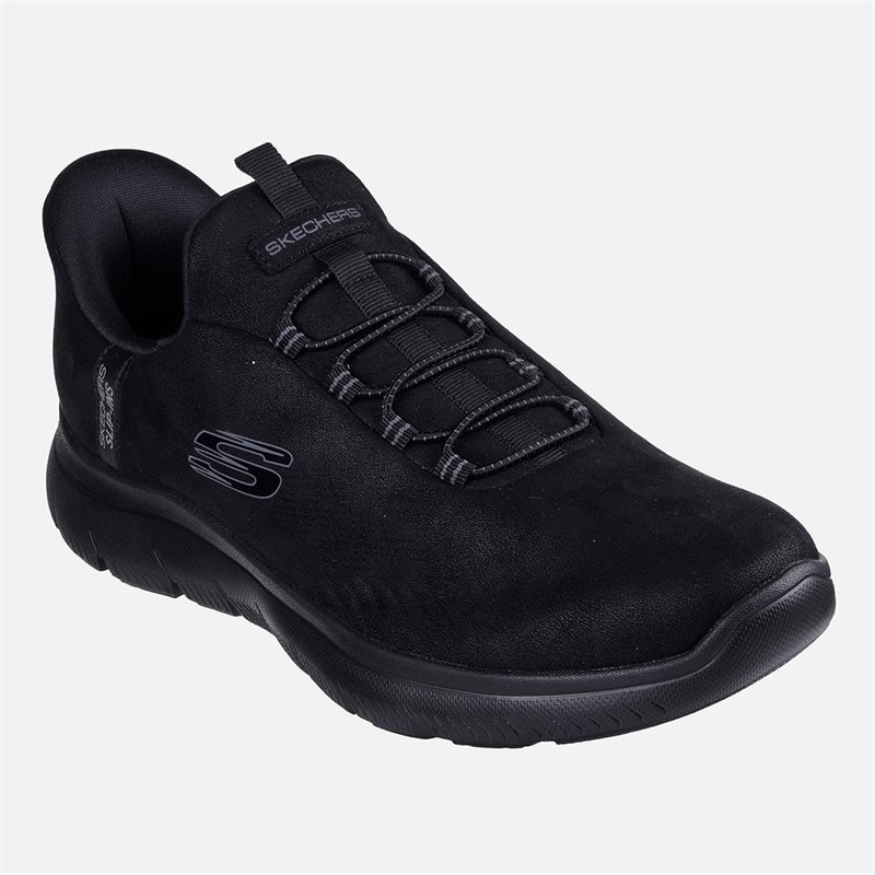 SKECHERS Mens Summits Korlo Slip Ins Sneakers Black - Image 3