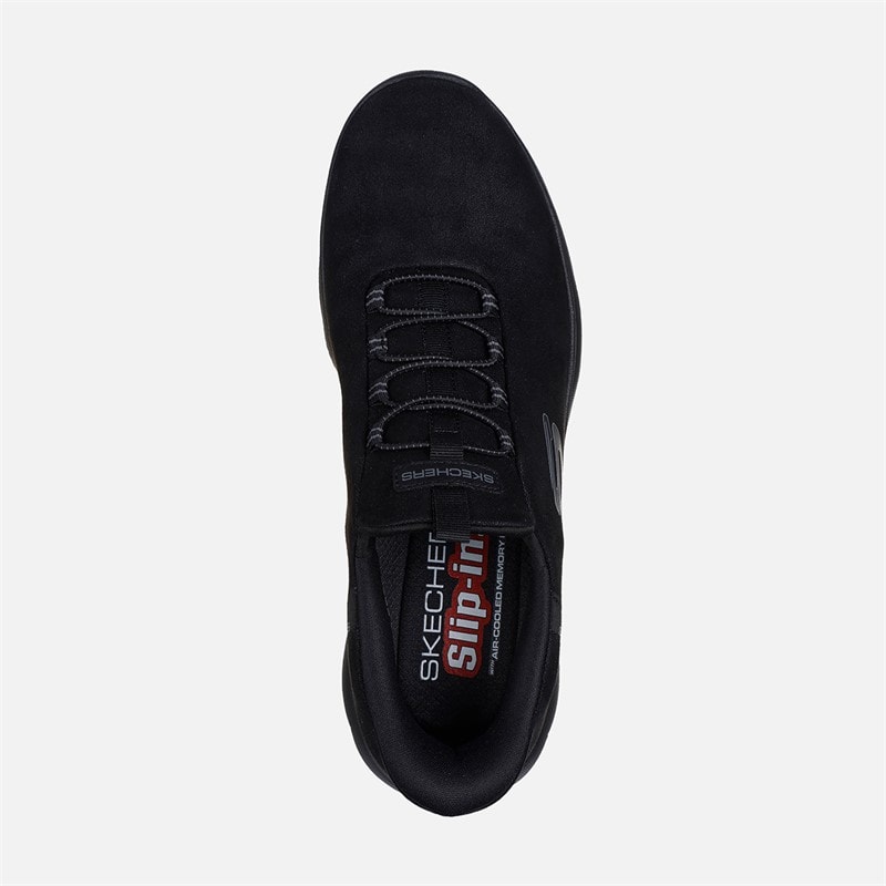 SKECHERS Mens Summits Korlo Slip Ins Sneakers Black - Image 4