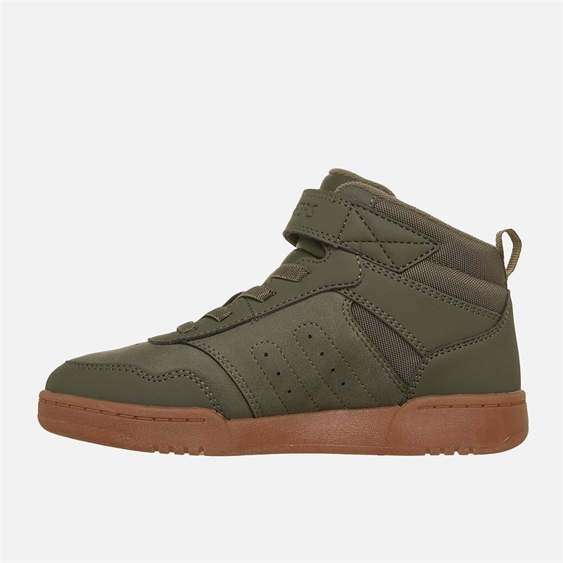 SKECHERS Boys Quick Street Sneakers Olive - Image 5