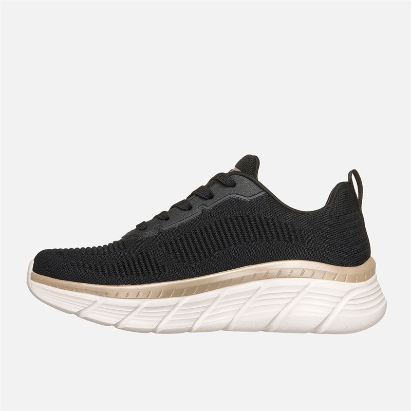 SKECHERS Womens Bobs B Flex Hi Flying High Sneakers Black - Image 4