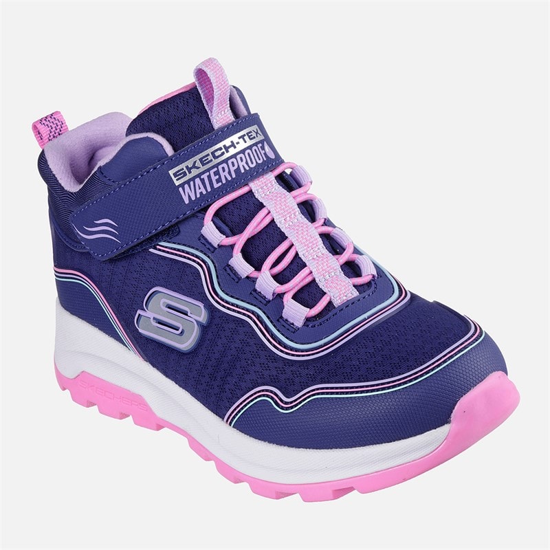 SKECHERS Girls Storm Blazer Streamline Waterproof Sneakers Navy - Image 3