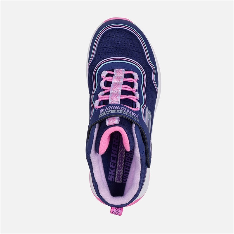 SKECHERS Girls Storm Blazer Streamline Waterproof Sneakers Navy - Image 4