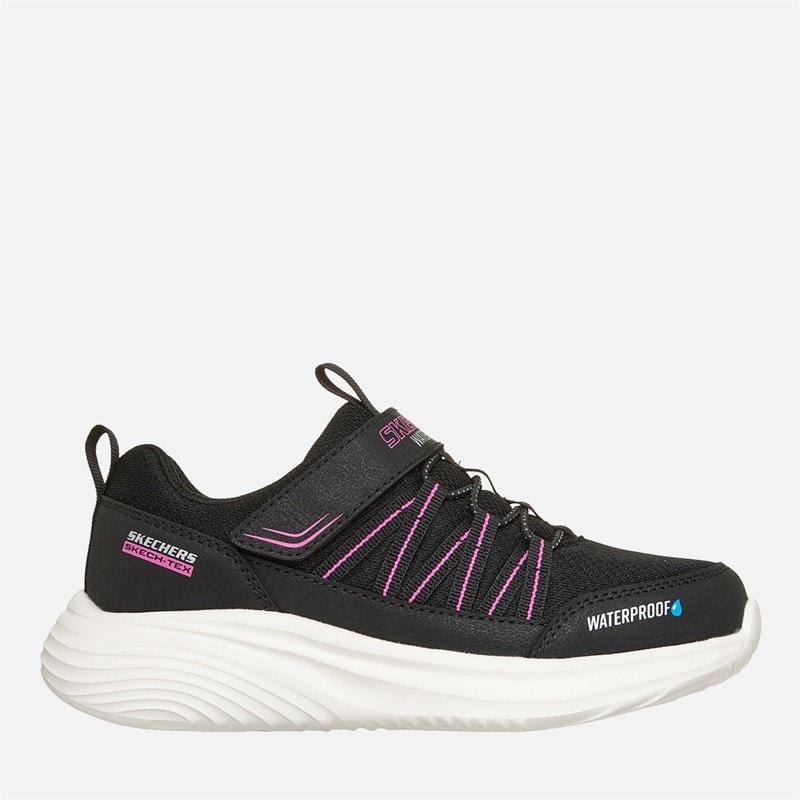 SKECHERS Girls Bounder Pro Waterproof Sneakers Black