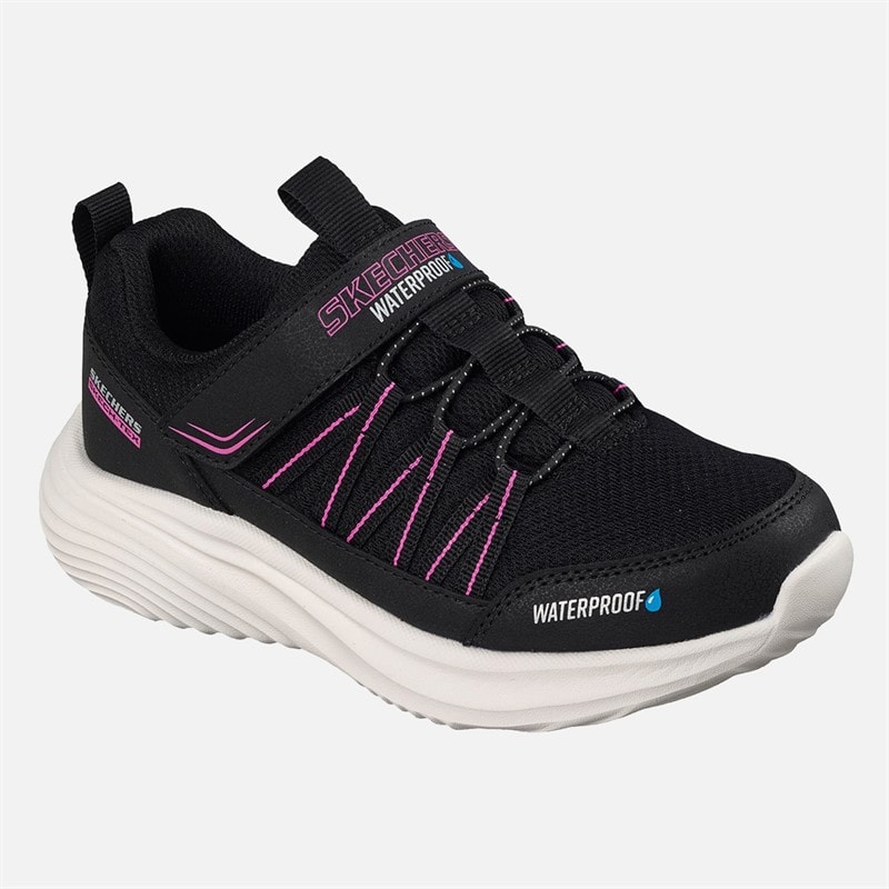 SKECHERS Girls Bounder Pro Waterproof Sneakers Black - Image 3