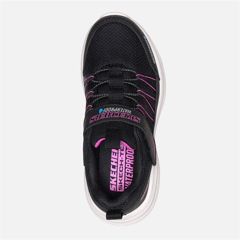 SKECHERS Girls Bounder Pro Waterproof Sneakers Black - Image 4