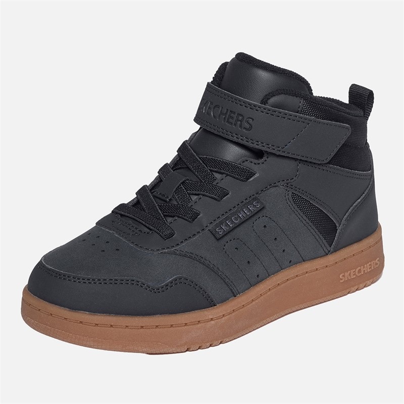 SKECHERS Boys Quick Street Sneakers Black - Image 3