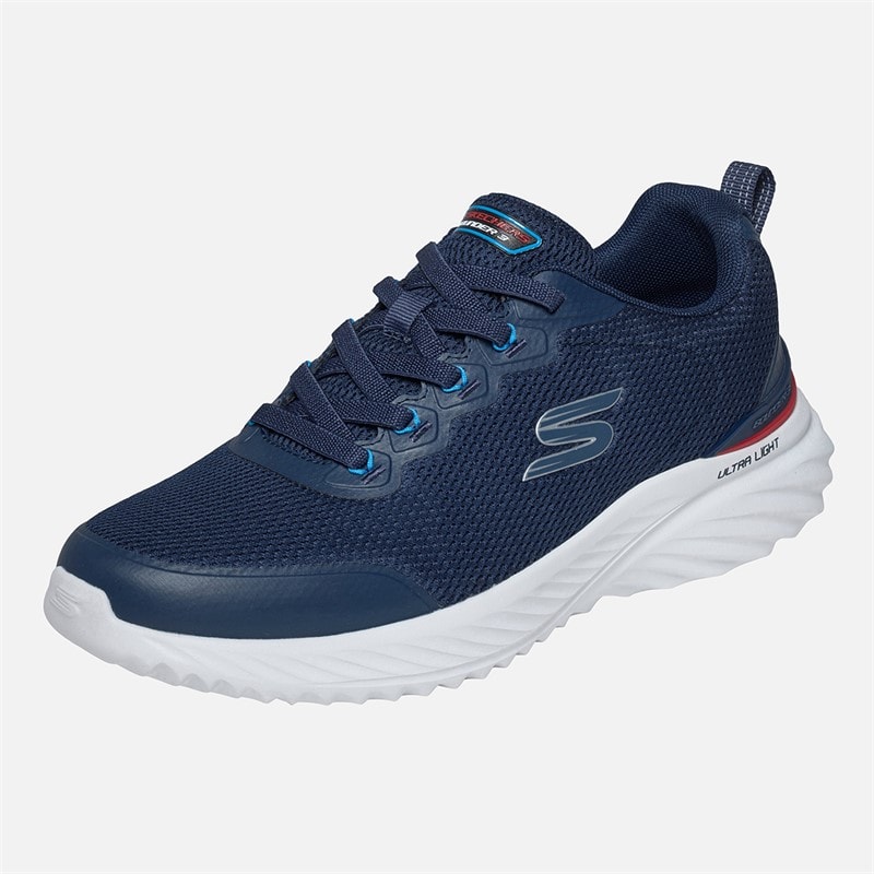 SKECHERS Mens Skehers Bounder 3.0 Cleyer Sneakers Navy - Image 3