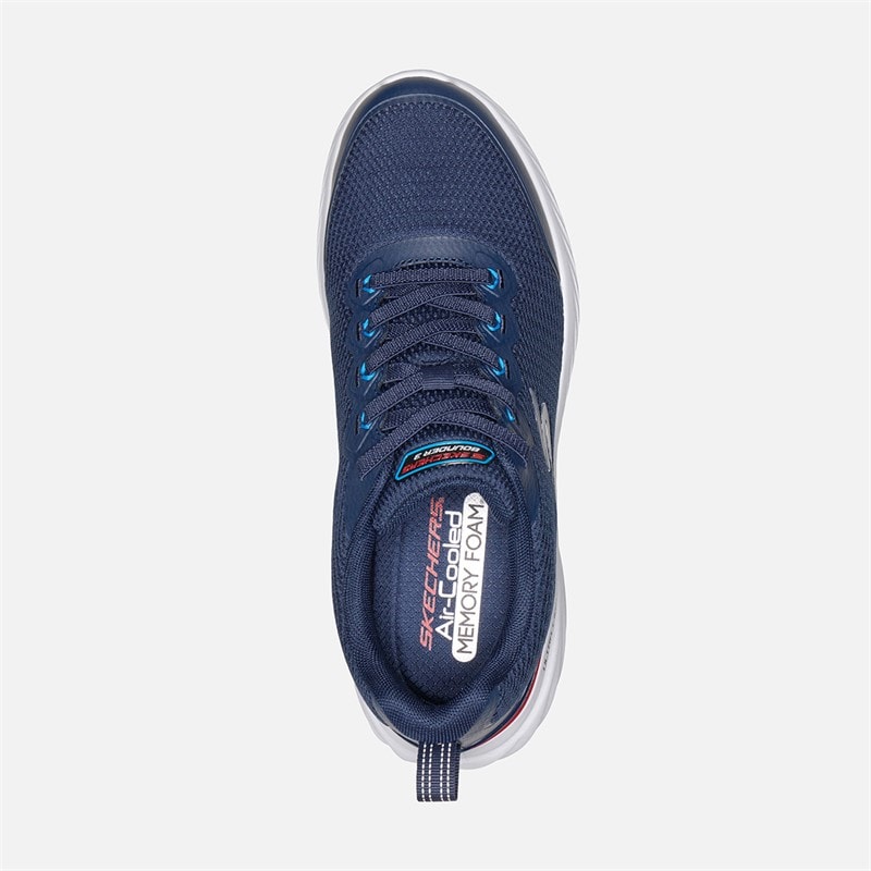 SKECHERS Mens Skehers Bounder 3.0 Cleyer Sneakers Navy - Image 4