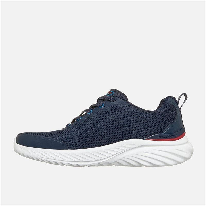 SKECHERS Mens Skehers Bounder 3.0 Cleyer Sneakers Navy - Image 5