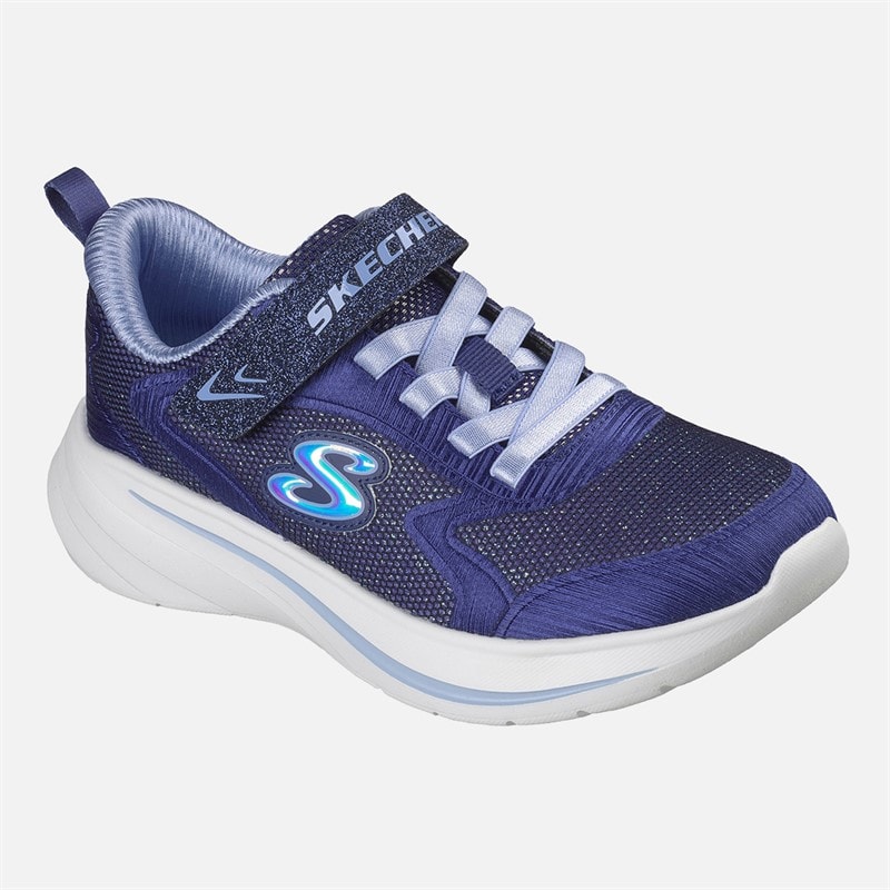 SKECHERS Girls Wave 92 Sneakers Navy - Image 3