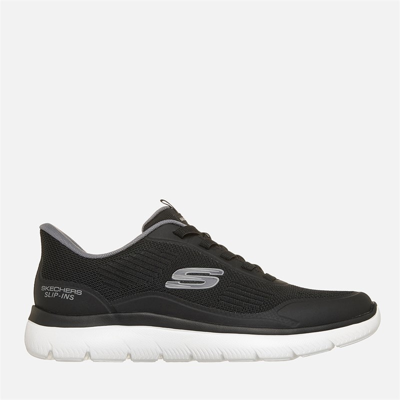 SKECHERS Mens Summits Leyter Slip Ins Sneakers Black