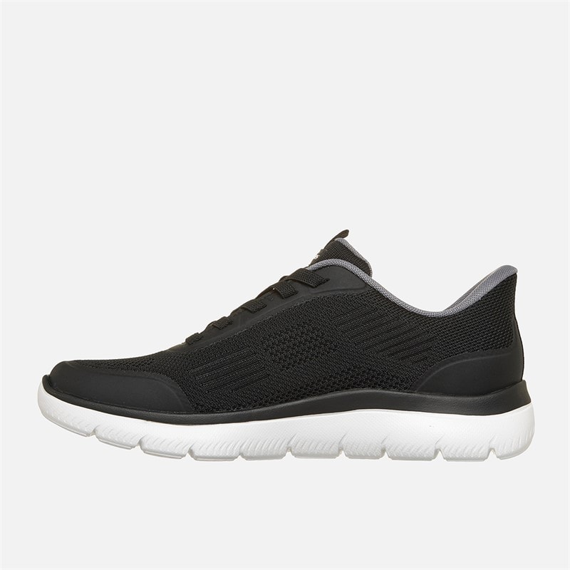 SKECHERS Mens Summits Leyter Slip Ins Sneakers Black - Image 5
