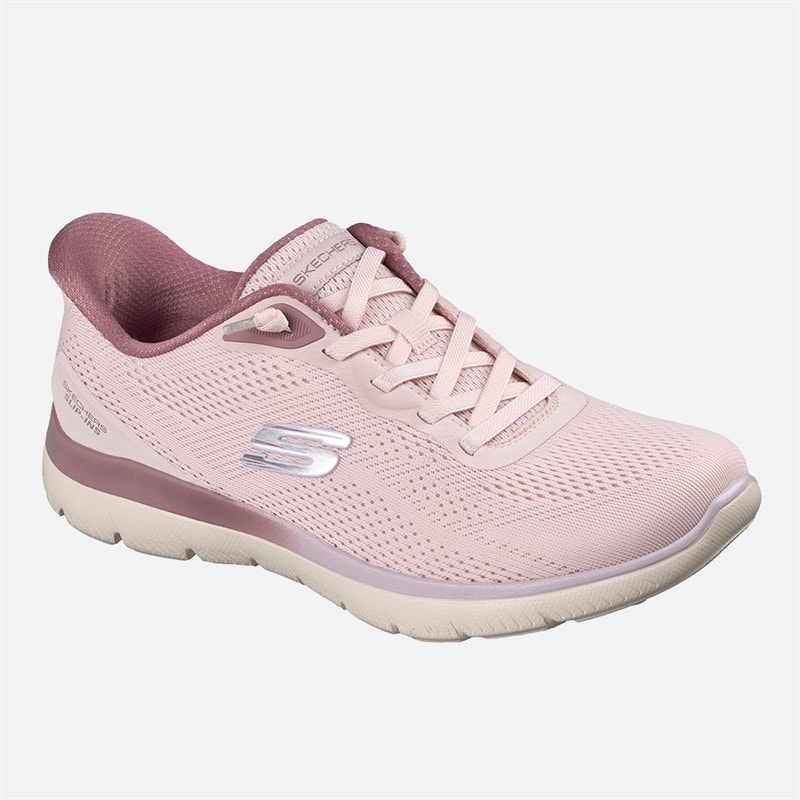 SKECHERS Womens Summits Sweet Skies Slip Ins Sneakers Pink - Image 3