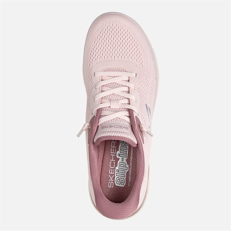 SKECHERS Womens Summits Sweet Skies Slip Ins Sneakers Pink - Image 4