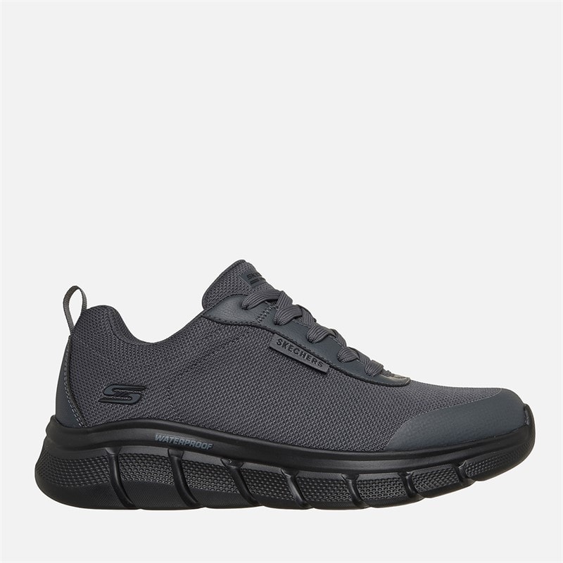 SKECHERS Mens Bobs B Flex Waterproof Sneakers Gray - Image 1