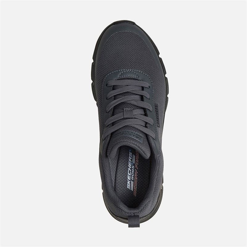 SKECHERS Mens Bobs B Flex Waterproof Sneakers Gray - Image 4