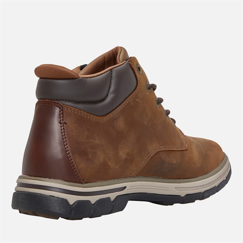 SKECHERS Mens Relaxed Fit Segment 2.0 Brogden Boots Desert Brown - Image 5