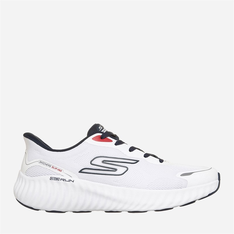 SKECHERS Mens Go Run Now Regent Slip Ins Sneakers White - Image 1