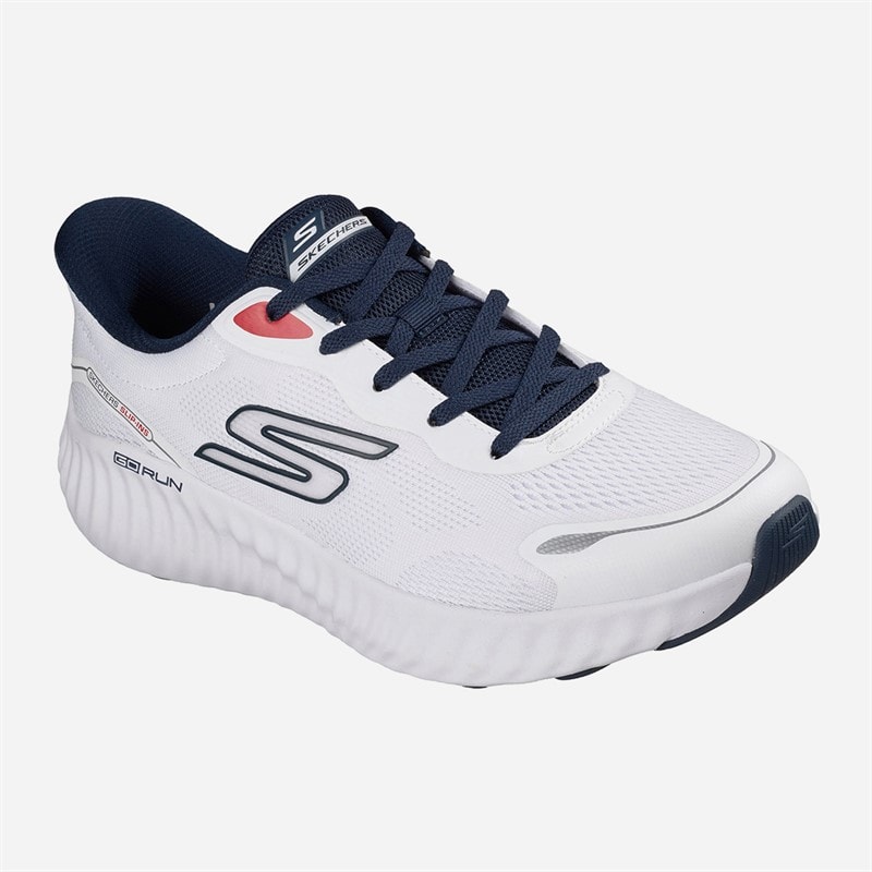 SKECHERS Mens Go Run Now Regent Slip Ins Sneakers White - Image 3