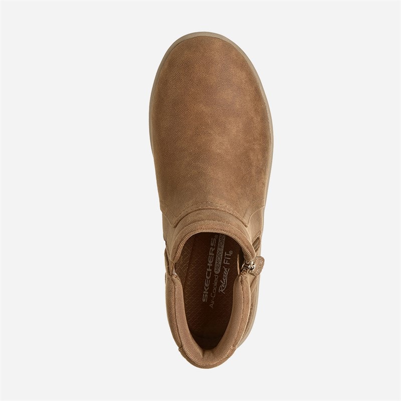 SKECHERS Womens Lovely Vibe Boots Brown - Image 4