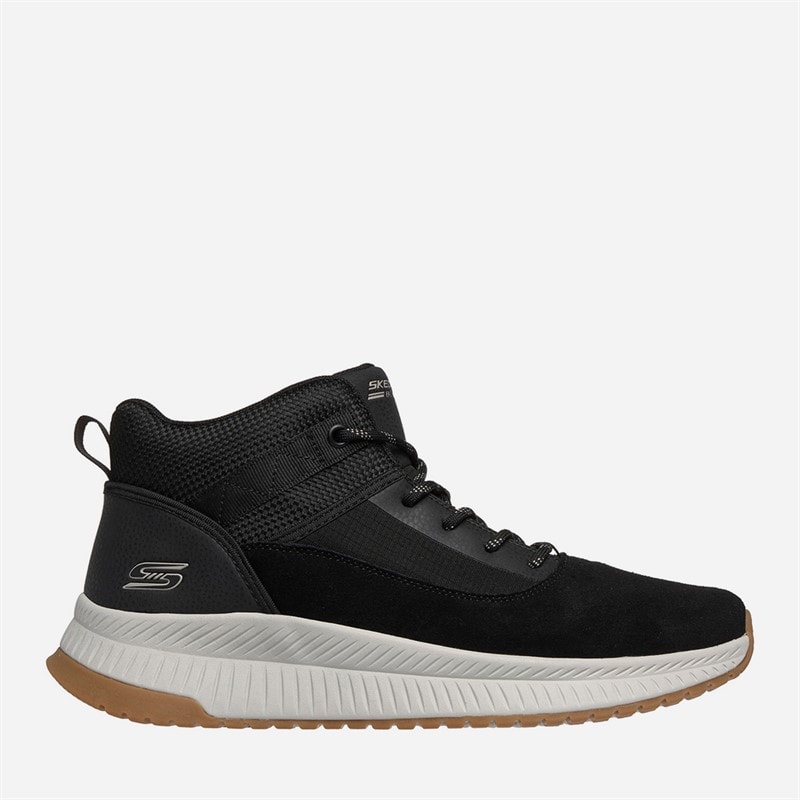 SKECHERS Mens Bobs Squad 4 Sneakers Black - Image 1
