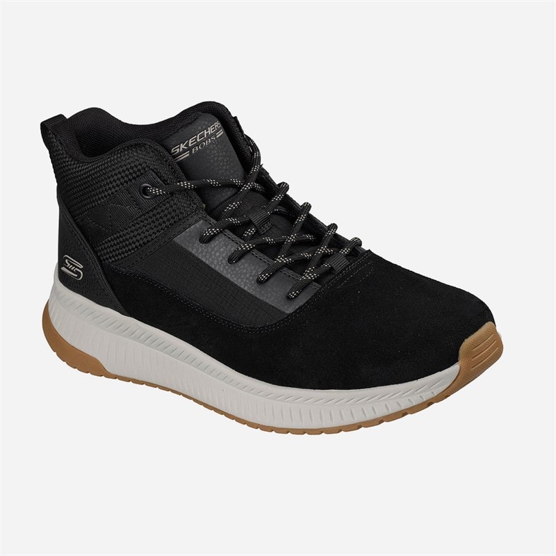 SKECHERS Mens Bobs Squad 4 Sneakers Black - Image 2