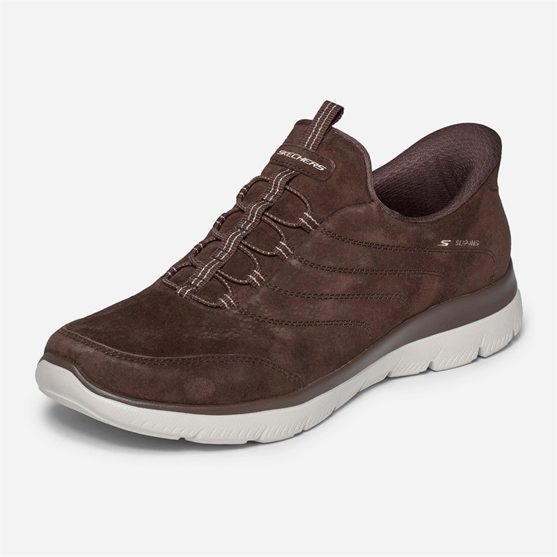 SKECHERS Womens Summits Sneakers Brown - Image 3