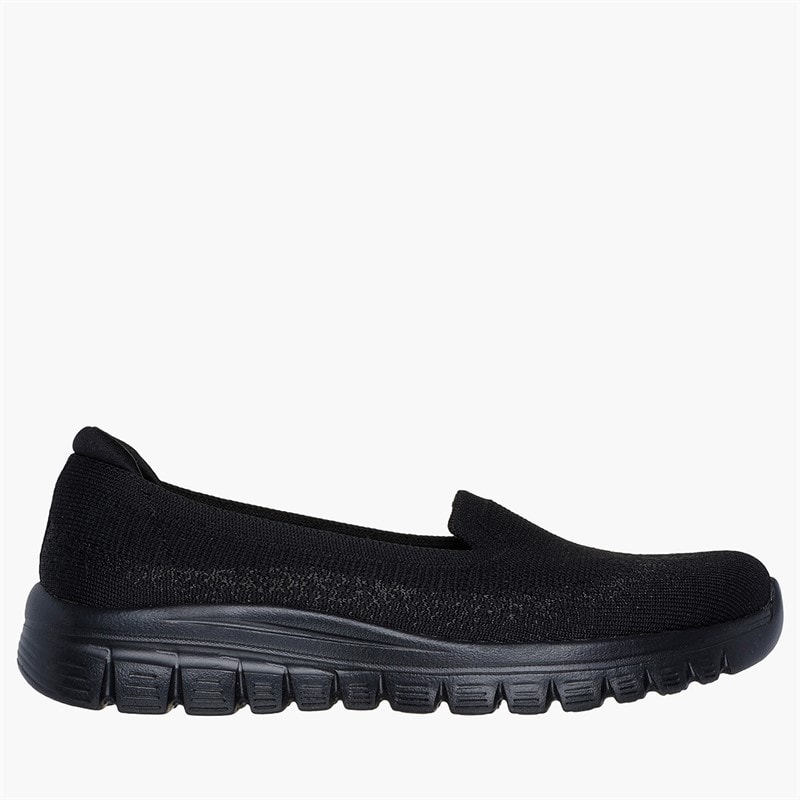 SKECHERS Womens Graceful Sneakers Black