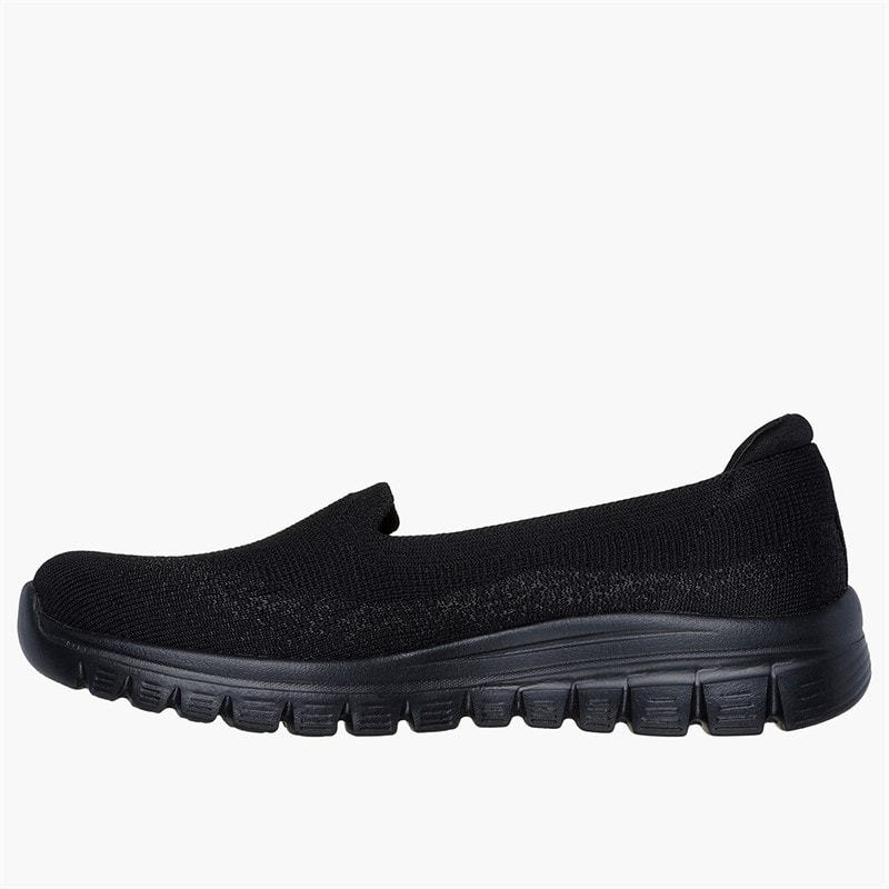 SKECHERS Womens Graceful Sneakers Black - Image 5