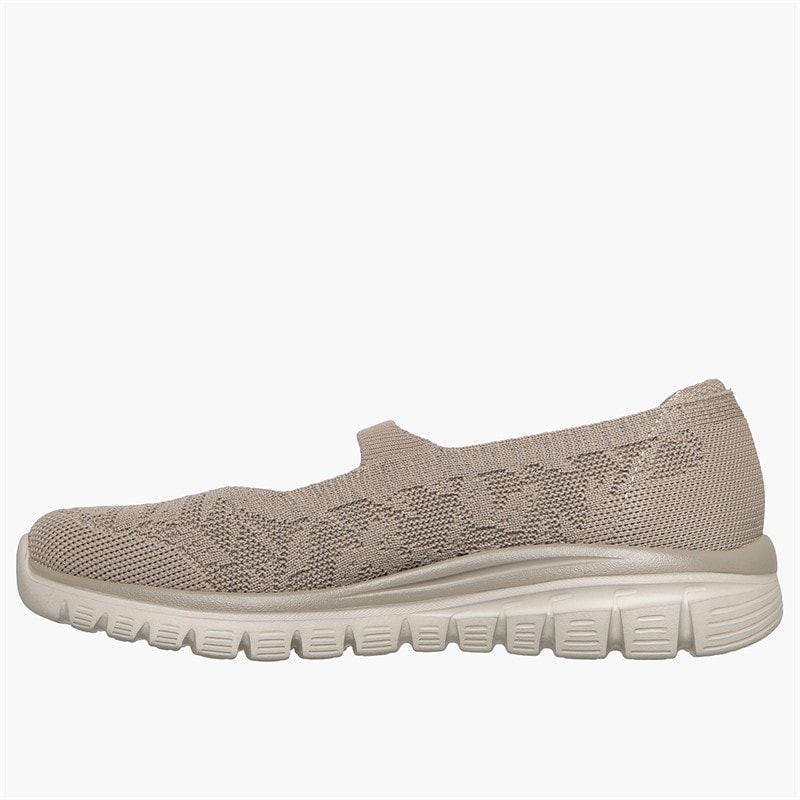 SKECHERS Womens Graceful Sneakers Natural - Image 5