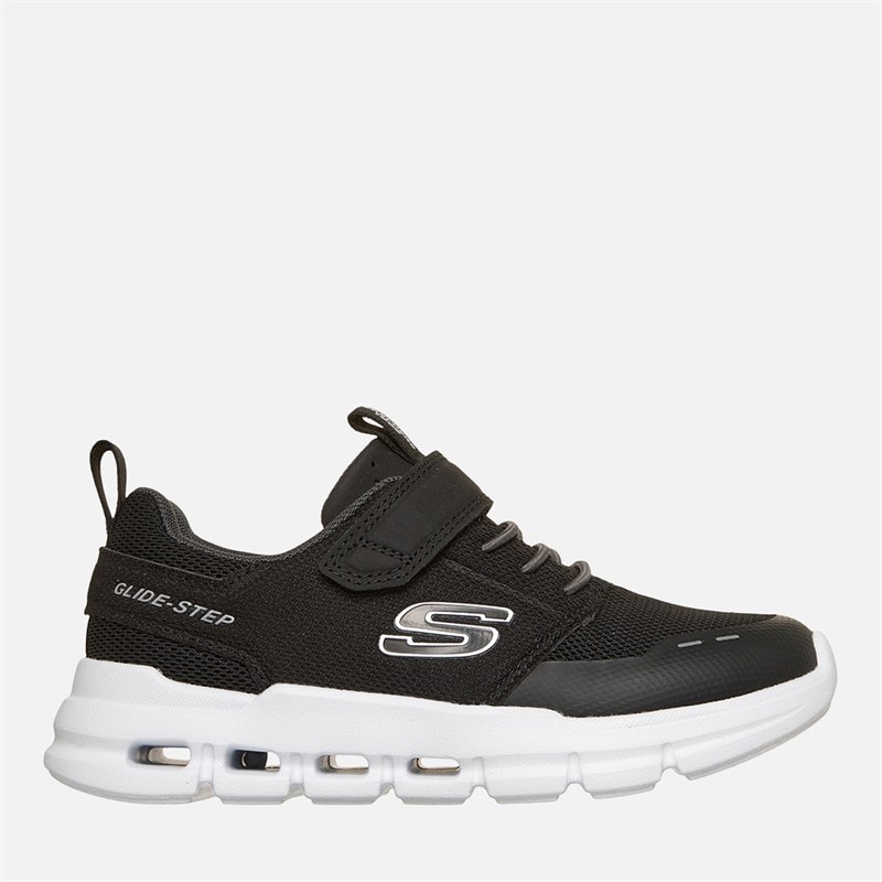 SKECHERS Boys Glide Step Flow Sneakers Black
