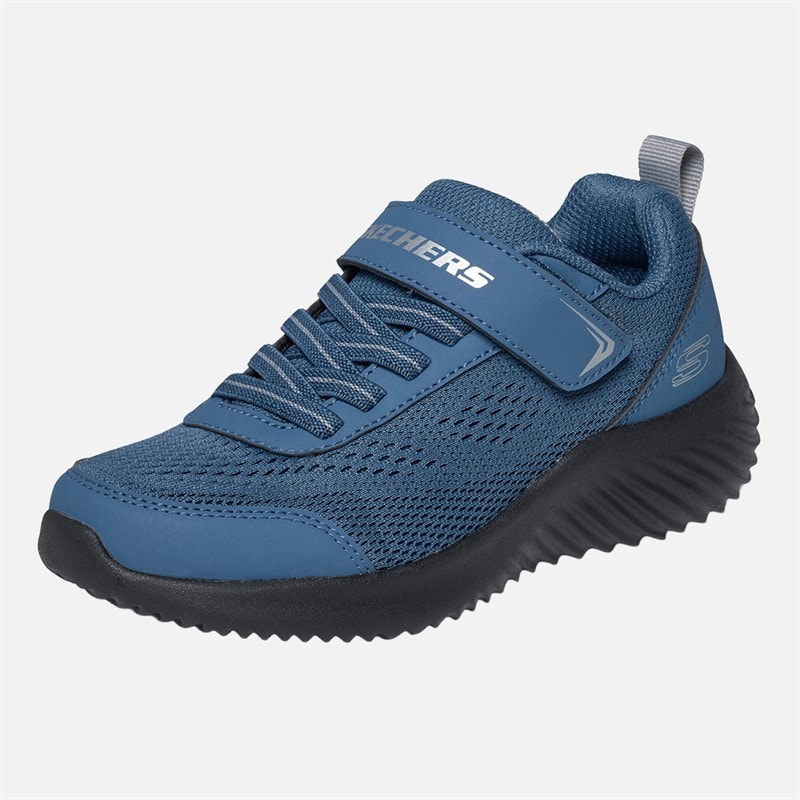SKECHERS Boys Bounder Quantarun Sneakers Blue - Image 3