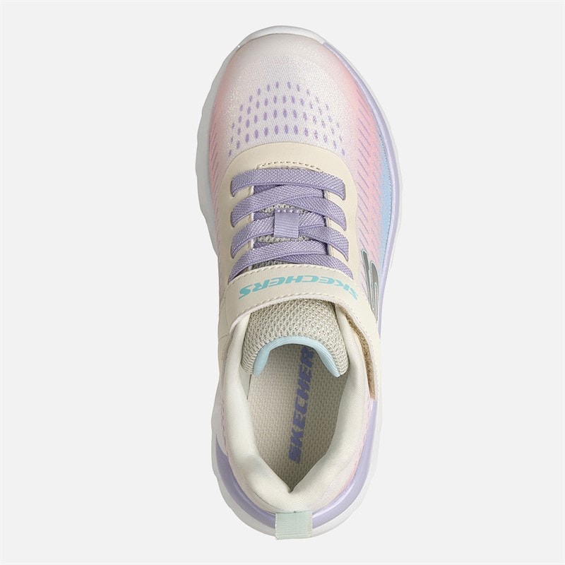 SKECHERS Girls Boundless Colour Blitz Sneakers Natural - Image 4