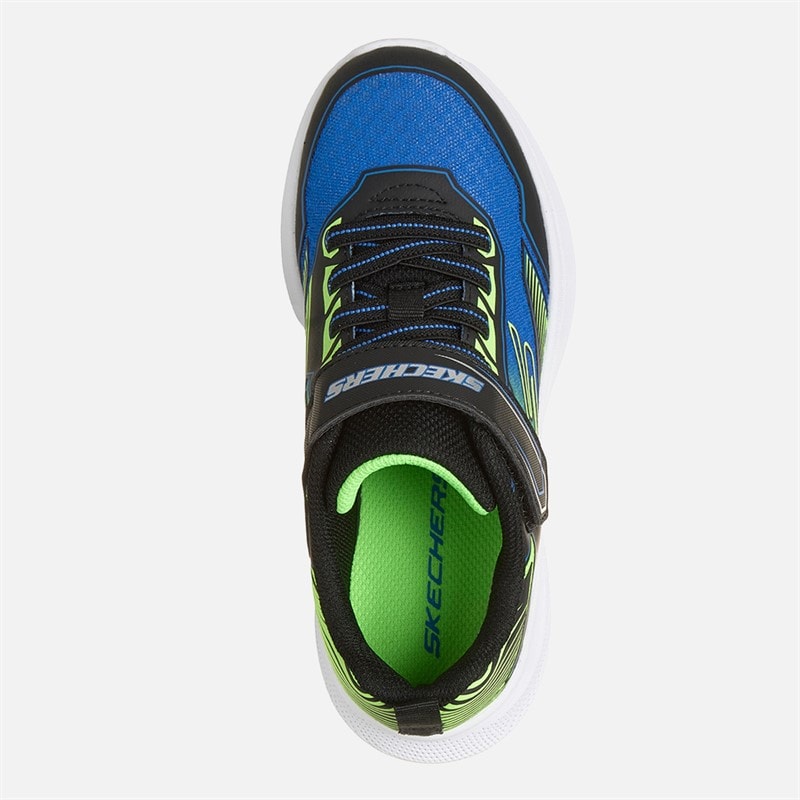 SKECHERS Boys Microspec Velocity Grid Drift Sneakers Black - Image 4