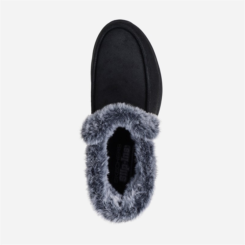 SKECHERS Womens Slip Ins Glacial Untra Cozy Getaway Boots Black - Image 4