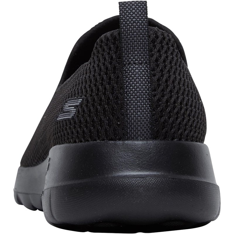SKECHERS Womens GOwalk Joy Trainers Black/Black - Image 3
