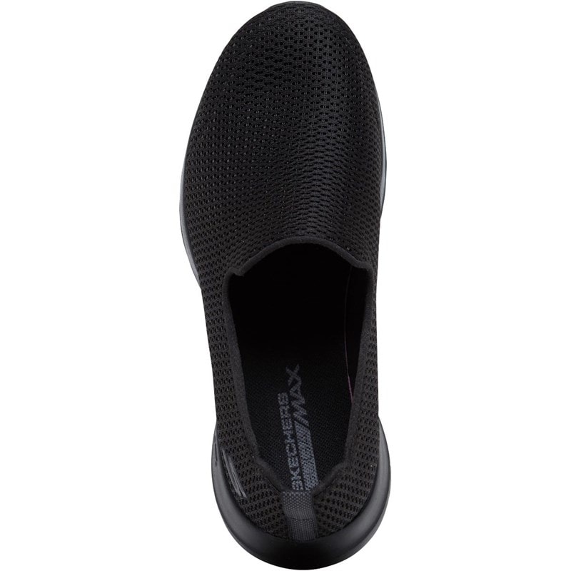SKECHERS Womens GOwalk Joy Trainers Black/Black - Image 4