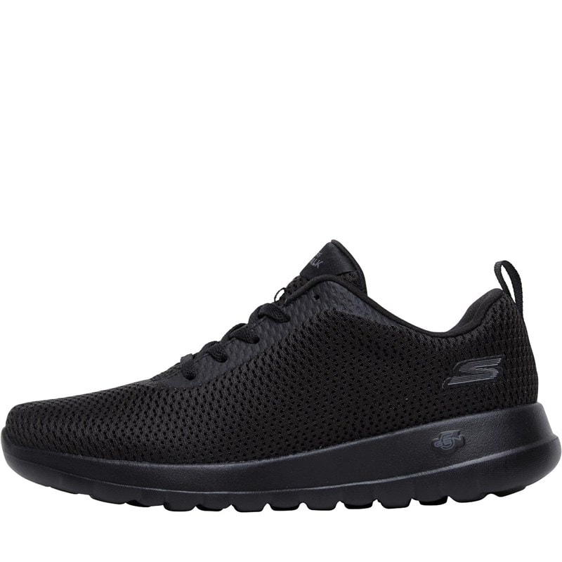 SKECHERS Womens GOwalk Joy Paradise Trainers Black/Black - Image 1