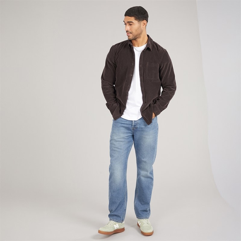 ONLY & SONS Mens Edge Straight Fit Jeans Dark Blue Denim - Image 4