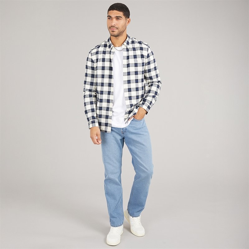 ONLY & SONS Mens Edge Straight Fit Jeans Medium Blue Denim - Image 4