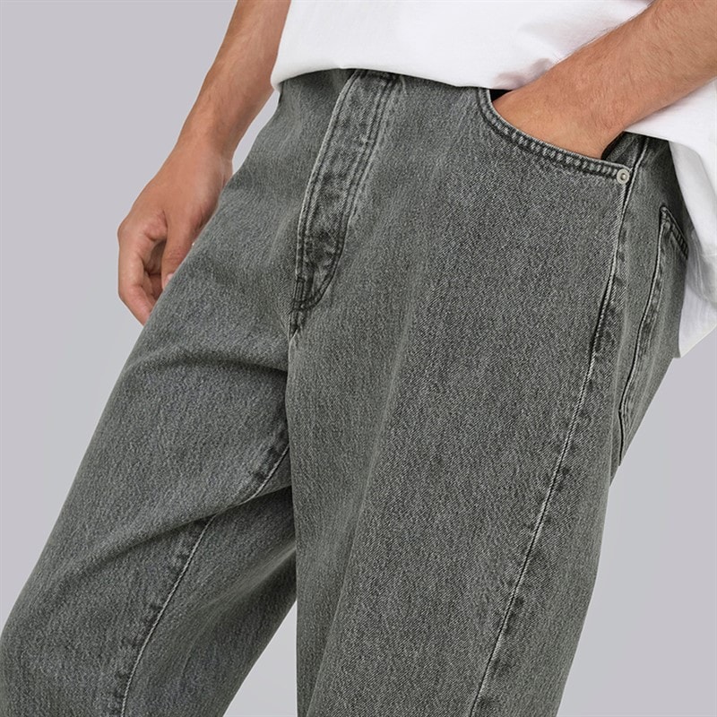 ONLY & SONS Mens Tye Loose Tape Jeans Medium Grey Denim - Image 3