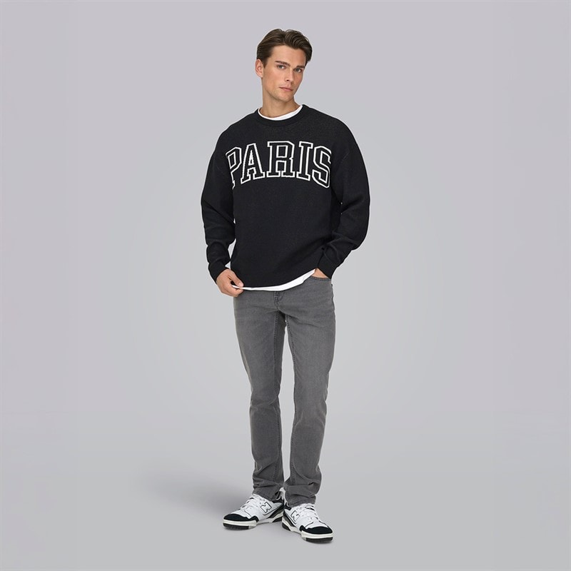 ONLY & SONS Mens Loom Box Jeans Grey Denim - Image 3
