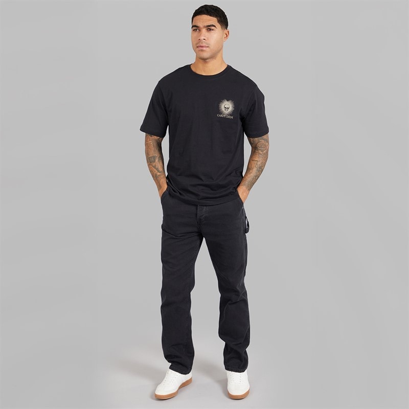 ONLY & SONS Mens Tristan Relaxed T-Shirt Black/Skull - Image 4