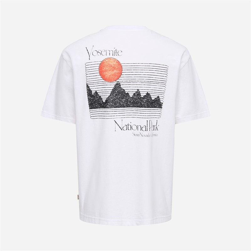 ONLY & SONS Mens Tristan Relaxed Short Sleeve T-Shirt Bright White/Yosemite - Image 1
