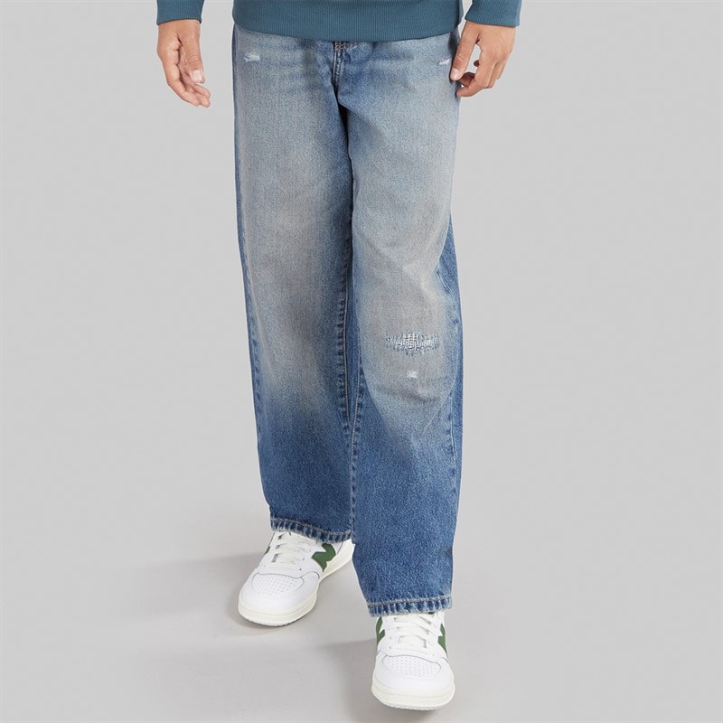 ONLY & SONS Boys Edge Straight Fit Jeans Dark Blue Denim - Image 1