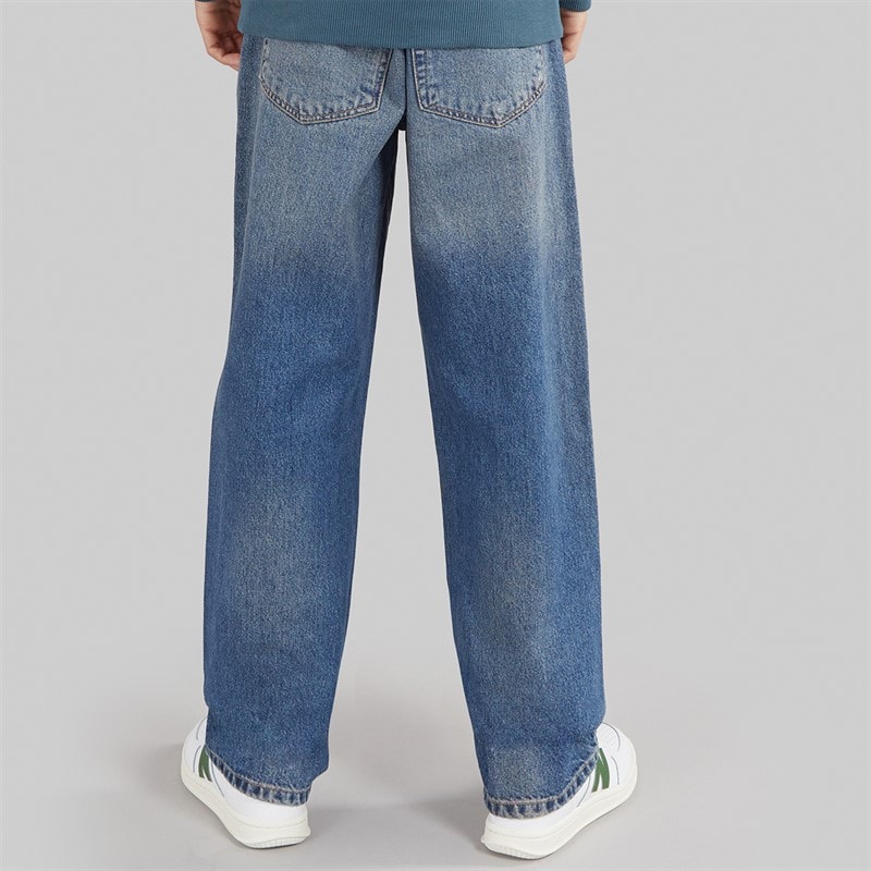ONLY & SONS Boys Edge Straight Fit Jeans Dark Blue Denim - Image 2